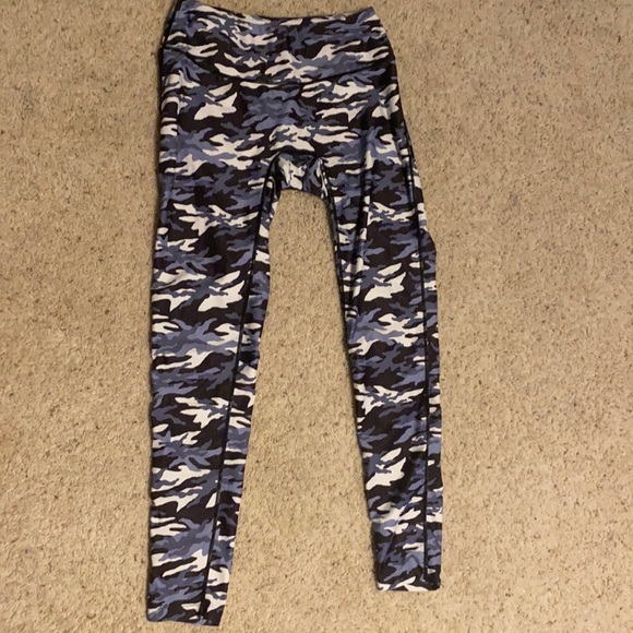 Prism Sport blue and grey camp leggings - Picture 1 of 5